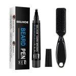 Beard Filling Pen Kit Beard Enhancer Brush Beard Coloring Shaping Tools Waterproof Black Brown Hair Pencil Man Cosmetic