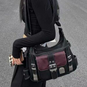 Crossbody Shoulder Bag High Quality PU Leather Nylon Tote Bag Women Commuter Female Trend BlacMessenger Bags Zipper 1