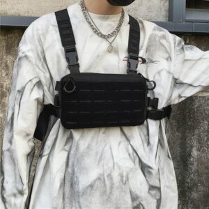 Men Waist Pack Outdoors Travel Vest Belt Waist Bag Nylon Women Tactical Chest Bags Bullet Tactical Pack 1