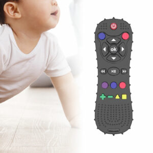 Silicone Baby Teething Toys Chewing Toy TV Remote Control Shape for Girls Baby Toddler Early Educational Sensory Development Toy 2
