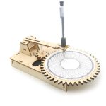 Wooden Electric Powered Drawing Machine DIY Model Educational Technology Kit 1