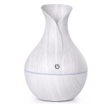 Creative Wood Grain Vase Humidifier Mute Aromatherapy Locomotive Office Home USB Colorful Lamp Humidifier 1