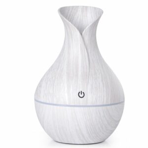 Creative Wood Grain Vase Humidifier Mute Aromatherapy Locomotive Office Home USB Colorful Lamp Humidifier 1