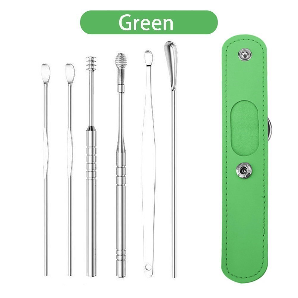 Ear Cleaner Kit Ear Pick Removal Tool Ears Cleaning For Personal Ear wax Cleaner Remover Beauty Health Care Tool 6
