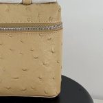 Textured Lychee Patterned Top Layer Cowhide Simple Solid Color Design Handbag Makeup Purse Shoulder Cross Box Female 3