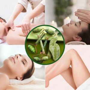Natural Gua Sha Gouache Scraper Face Massager For Jade Roller Guasha Scraper For Face Microniddle Roller Beauty Health Tools 6