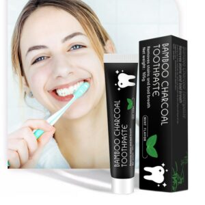 Bamboo Charcoal Black Toothpaste Deep Clean Mint Flavor Teeth Whitening Bad Breath Stains Care Beauty Health Maquiagem 1