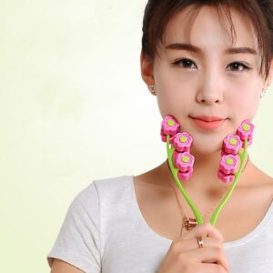 Flower Shape Facial Massager Roller Manual Face-lift Neck Slimming Relaxation Anti Wrinkle Beauty Tools Skin Care Health 1