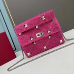 Women's Fashion Crystal Diamond One Shoulder Crossbody Bag Luxury Bag Women's Exquisite and Popular Genuine Leather Bag