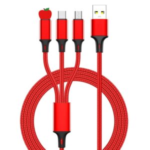 Phone Charger Type C Micro USB Multi Cable for iPhone Huawei Samsung Mobile Wire Cord Accessories USB Charging Data Cable 4