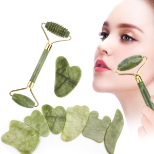Massager For Face Care Jade Rollers Beauty Health Skin Scraping Chin Lifting Natural Stone Gouache