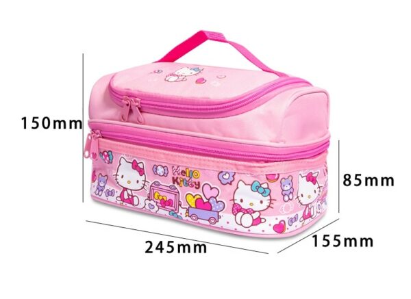 Hello Kitty double-layer thermal insulation handbag lunch box bag waterproof lunch bag outdoor children lunch bag 1