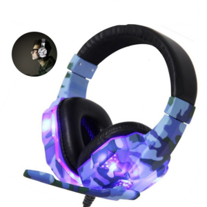 PC Gamer Headphone with Mic LED Light Noise Cancel Loud-Sound Phone Gaming Headset For PS4 Earphone Music Stereo Helmet