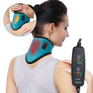 Electric Heating Neck Brace Cervical Vertebra Fatigue Therapy Reliever Neck Pain Relieve Strap Moxibustion Health Care Tool 1
