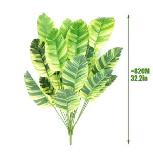 Artificial Plant Large Banana Tree Fake Heaven Bird Plastic Leaf For Party Wedding Decoration Living Room Home Garden Decor 2