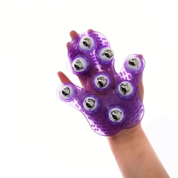 Roller Ball Body Massage Glove Muscle Pain Relief Relax Anti-Cellulite Massager For Hand Neck Back Shoulder Buttocks Health 3