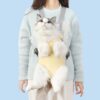 Cat Dog Carrier Bag Hands-Free Adjustable Dog Shoulder Handle Bags Breathable Front Leg Out Pet Double Shoulder Backpack