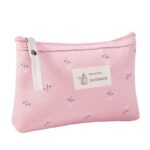 Flower Print Canvas Women Makeup Bag Toiletries Organize Zipper Bag Travel Wash Pouch Cosmetic Bag Female Make Up Bag
