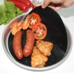 New Frying Pan Pad Reusable Non-stick Pan Fry Liner Sheet Cooking Oil Sheet Pad Mat Fiberglass Cloth Festival Home Kitchen Tool