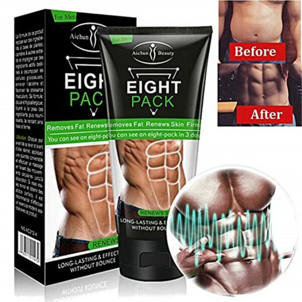 Men Stronger Muscle Cream Waist Torso Smooth Lines Press Fitness Belly Burning Muscle Fat Remove Weight Loss 1