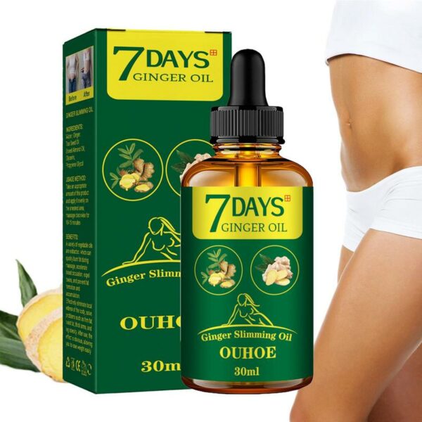 Ginger Slimming Oil Fast Burning Fat Thin Leg Waist Anti Cellulite Weight Loss Shaping Body Essence For Women Health Care 1