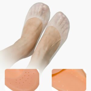 Delicate Silicone Moisturizing Gel Heel Socks Like Cracked Foot Skin Care Protector Feet Massager Foot Women Silicon Feet 4