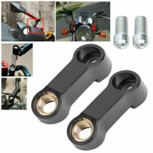 Motorcycle Mirror Riser Spacers Extension Adapter Universal Accessory Handlebar Mirror Extender 4