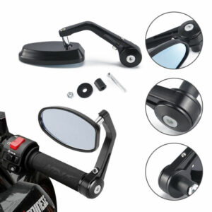 Motorcycle Handle Bar End Rearview Mirrors 1