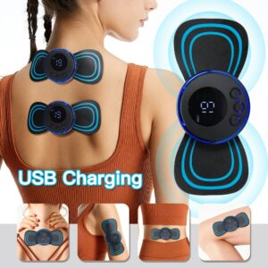 Neck Rechargeable Massager Electric Neck Massage EMS Cervical Vertebra Massage Patch for Muscle Pain Relief,Support 1