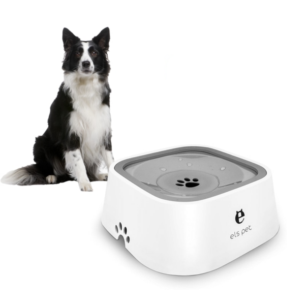 Dog Bowl Pet Water Bowl Slow Water Feeder Dish Anti Slip Water Dispenser Fountain Floating Disk Feeding Food Bowl