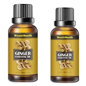 Natural Ginger Oil Slimming Essential Oils Fat BurnThin Leg Waist Slim Massage Oil Full Body Slim Plant Massage Oils Anti Aging 1