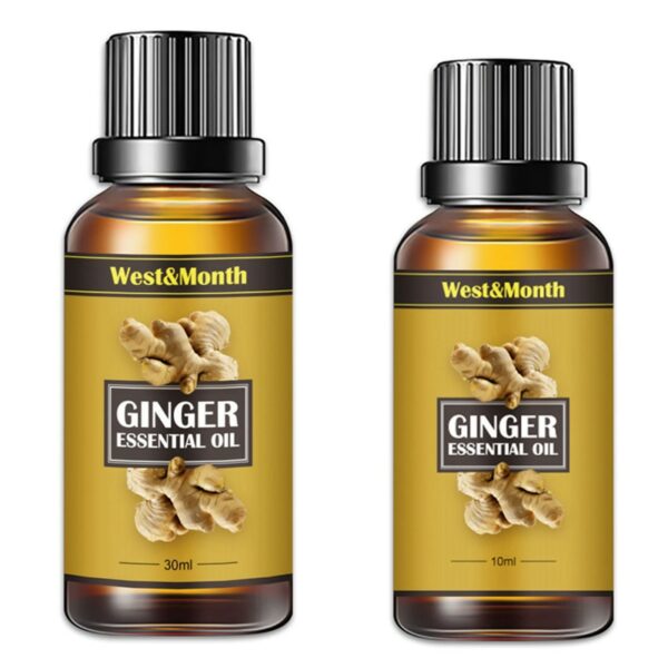 Natural Ginger Oil Slimming Essential Oils Fat BurnThin Leg Waist Slim Massage Oil Full Body Slim Plant Massage Oils Anti Aging 1