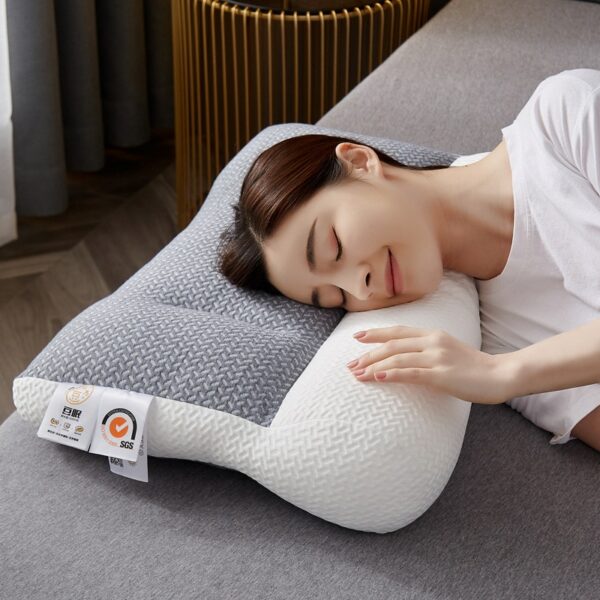 Super Ergonomic Pillow Ergonomic Neck Pillow Protect Neck Spine Orthopedic for All Sleeping Positions Cervical Contour Pillow 1