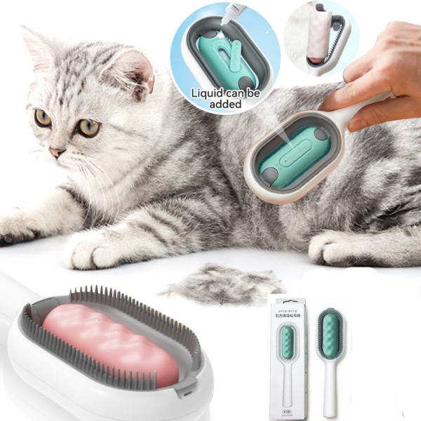 Creative Update Cat Dog Grooming Comb with Water Tank Double Sided Hair Removal Brush Kitten Pet Supplies Accessories