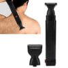 Electric Back Shaver Facial Hair Trimmer Razor Rechargeable Foldable Handle Back Hair Removal Men Body Groomer 2