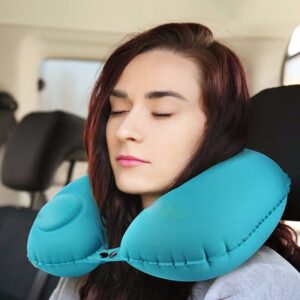 Travel Pillows Airplanes Inflatable Super Light Portable Neck Pillow U-Shape Automatic Inflatable Cervical Vertebr Pillow 1