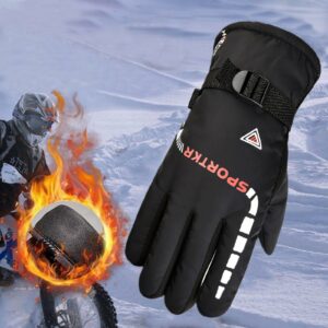 Waterproof Winter Warm Ski Cycling Motocycle Gloves Antislip Thermal Sports Camping Gloves for Men Women Travel Gloves 1
