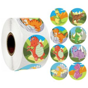 Animals cartoon Stickers for kids classic toys sticker school teacher reward sticker Various Dinosaur designs 1