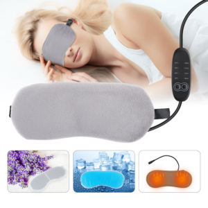 Heated Eye Mask For Sleeping Electric Lavender Hot Steam Compress Eye Patches Cold Compress Spa Blindfold Anti-Dark Circles