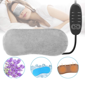 Lavender Heated Eye Mask for Sleeping USB Heated Eye Mask Warm Steam Dry Eye Mask Electric Temperature Heating Hot Eye Mask
