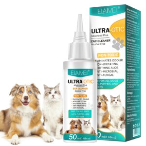 Cat And Dog Ear Cleaner Pet Ear Drops For Infections Control Yeast Mites Removes Ear Mites And Ear Wax Relieve 1