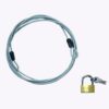 Braided Steel Car Motocycle Cover Cable with Laminated Steel Padlock, 70cm Cable Wide Lock 1