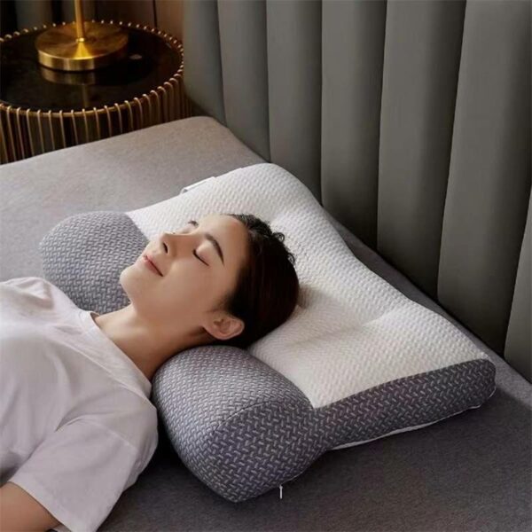 Super Ergonomic Pillow Ergonomic Neck Pillow Protect Neck Spine Orthopedic for All Sleeping Positions Cervical Contour Pillow
