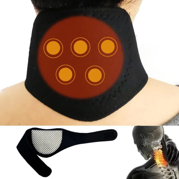 Neck Support Massager 1Pcs Tourmaline Self-heating Neck Belt Protection Spontaneous Heating Belt Body Massager