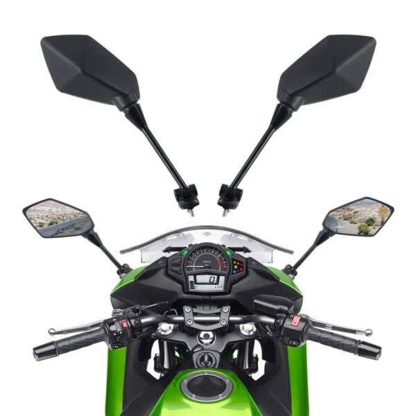 Motorcycle Rear View Side Mirrors mirror For Kawasaki
