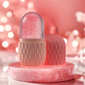 Ice Roller for Face & Eye Beauty Self Skin Care Tools Ice Holder Facial Cube Gua Sha Face Massage Ice Mold for Face Skin