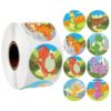 Animals cartoon Stickers for kids classic toys sticker school teacher reward sticker Various Dinosaur designs