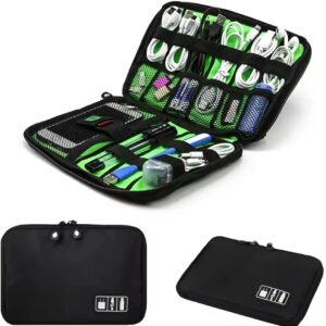 Storage Bag Electronic Accessory Organizer Portable USB Data Cable Charger Plug Travel Waterproof Organizer