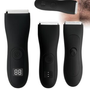 Mens Body Hair Trimmer for Men Balls Women Lady Shaver Hair Removal Bikini Trimmer Groin & Body Shaver Groomer
