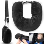 Travel Neck Pillow Stuff With Clothes Pillowcase Storage Lycra Fabric Waterproof Carry Portable Travel Bag Pillow